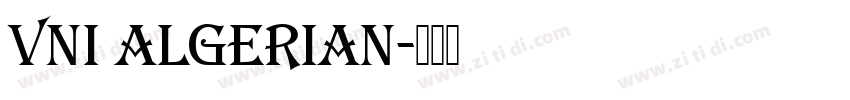 VNI Algerian字体转换